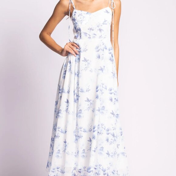 Layla Dress Blue - Picture 2 of 5